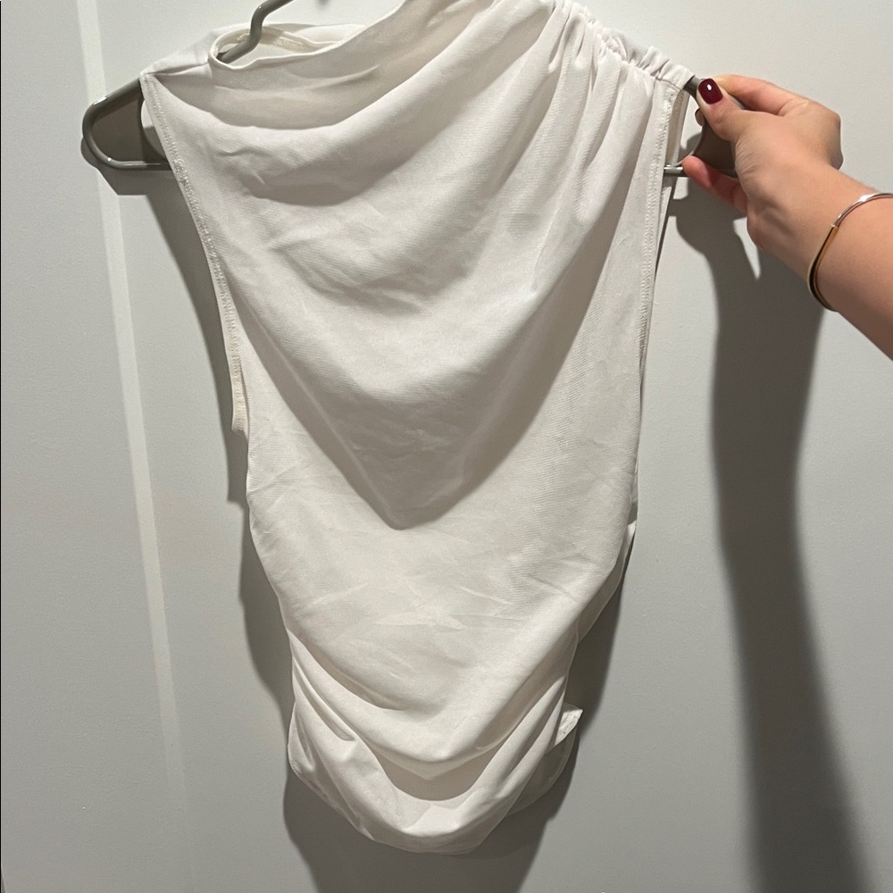 Abercrombie sheer asymmetric top